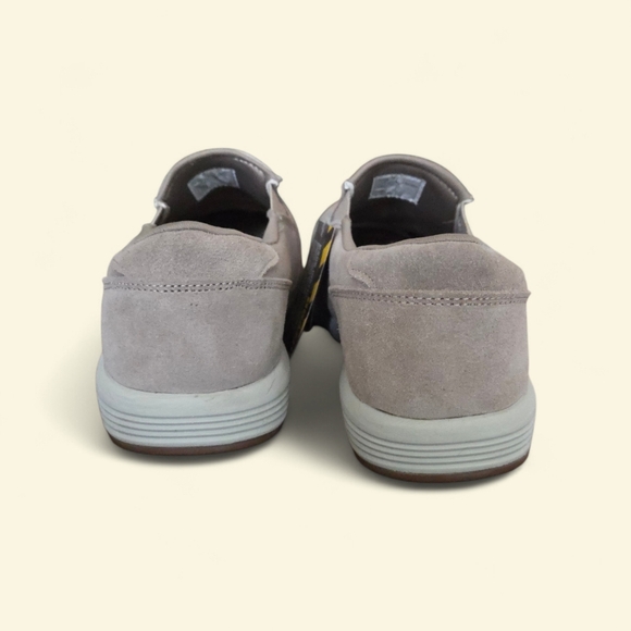 Women's Bazos Tan Suede Steel Toe Loafers Slip On Size 10 - Picture 4 of 6